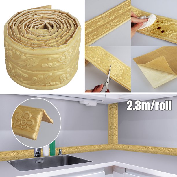 90inch Self Adhesive Flexible Foam Molding Trim, TSV 3D Foam Wall