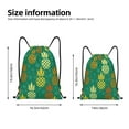 thumbnail image 2 of Saiise Pineapples1 Pattern Sports Drawstring Backpack - String Swim Gym Bag with Wet Proof Pocket for Women&Men-Small, 2 of 6
