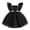 Black, variant on Holloyiver Baby Clothes Girls Embroidery Rhinestone Bowknot Birthday Party Gown Long Dresses mesh princess dress children's performance princess dress for girl for 6M-5Y