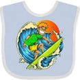 thumbnail image 3 of Inktastic Pro Surfer Dude Boys Baby Bib, 3 of 4