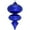 Azure Blue, variant on Christmas By Krebs Shattererproof Plastic Finial Ornament (Purple, 15 inch (380mm))