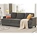 Merluxy 89" Sofa, Comfy Sofa Couch with Extra Deep Seats, Modern Sofa- 3 Seater Sofa Couch for Living Room Apartment Lounge, Grey Chenille