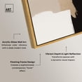 thumbnail image 4 of Beige and Black III Framed High-Gloss Acrylic Glass Wall Art Neutral Wall Decor by Art Remedy, Gold Frame, 24 x 36, 4 of 7