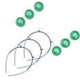 thumbnail image 4 of EeaseMX tocados de bola, accesorio creativo para el cabello para fiestas, cumpleaños y Navidad (bola verde), 4 of 7