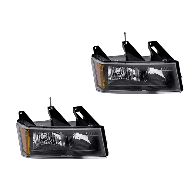 Par de FAROS DEPO COLORADO 2004 al 2012 CHEVROLET Fondo Negro