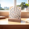 thumbnail image 4 of 5 Inch Rustic Wooden Perpetual Calendar Desk Display, Never Buy a Yearly Calendar Again Perfect for Home, Office, or Gift Easy Date Tracking with Rotating Design, 4 of 7
