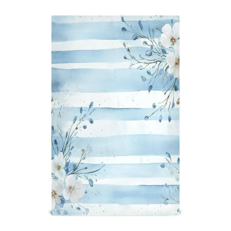 

Kitchen Towel 28x18 Inches x1，Plate Towel Decorative Towel Napkin Tea Towel Tea Towels For Kitchen Dish Cloths & Dish Towels Beautiful Pretty Blue Flowers