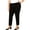 Black, variant on Calvin Klein Womens Studded Split Him Straight Leg Pants