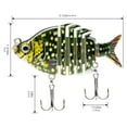 thumbnail image 3 of Bassdash SwimPanfish 2.5”/0.34oz Hard Bluegill Swimbaits Multi Jointed Topwater Trout Bass Fishing Crank Lure for Freshwater and Saltwater, 3 of 6