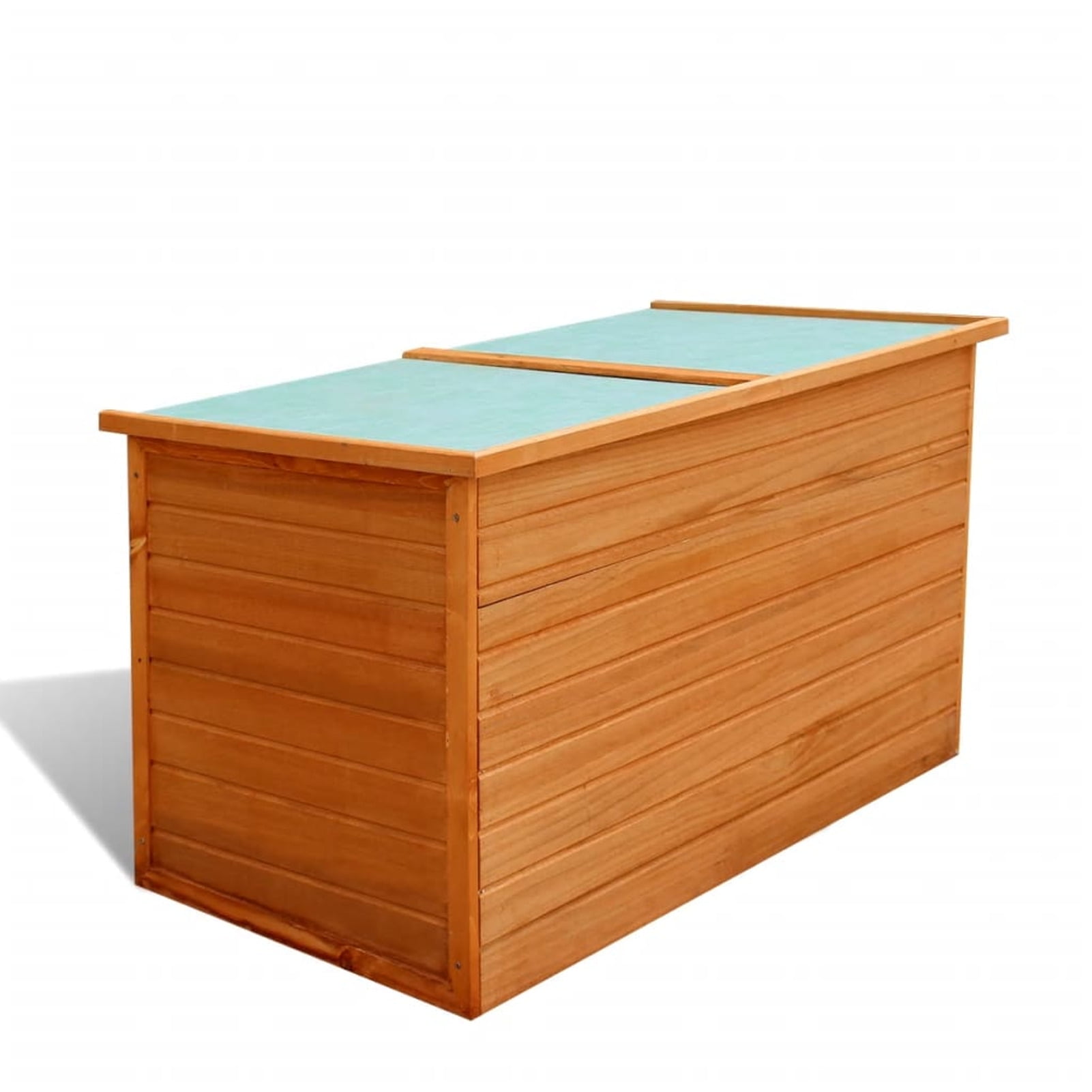 Waroom 100Gal Outdoor Wicker Storage Deck Box, Waterproof Deck Bin with Lid(29x29x29inch), Black