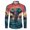 Art Paint Elephant, variant on St Patrick's Day Mens T-shirt Pug Stripe Graphic Athletic Shirt Cute Dog Pattern Wears Muscle Fit Shirts with Long Sleeve Wrinkle-Free Wear for Men M-3XL