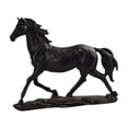 thumbnail image 3 of Estatua de caballo, adorno, escultura decorativa, figura de caballo coleccionable, decoración del hogar para paisaje, oficina, sala de estudio,, 3 of 9