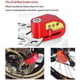 thumbnail image 2 of Disc Brake Lock With 110bd Alarm Motorcycle Anti Theft Security Wheel Disk Lock Red, 2 of 4