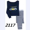 thumbnail image 1 of Dino Boys-Conjunto de ropa de dormir para niños, 100% algodón, camisetas de Motor, pantalones, 2 piezas, 2, 3, 4, 5, 6, 7 años, 1 of 4