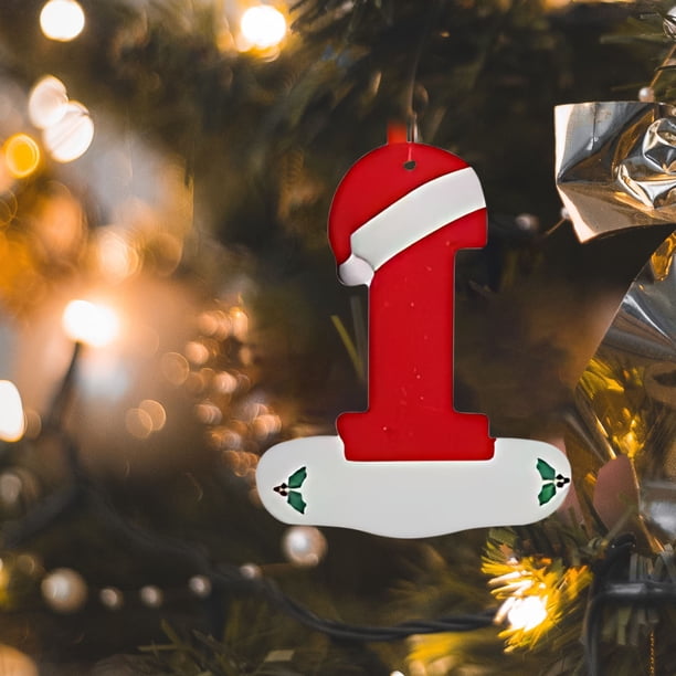 26 English Letter Christmas Hat Pendant