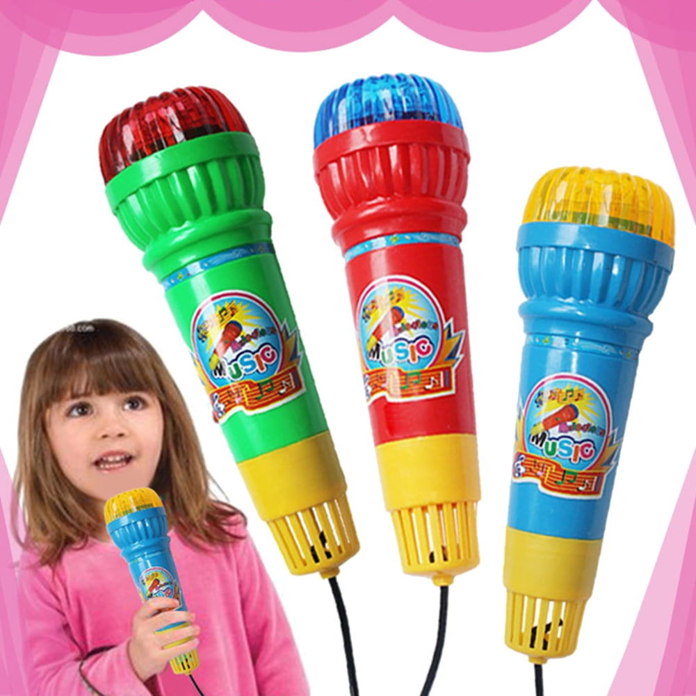 Kids Echo Microphone Mike Voice Changer Mic Toy Birthday Party Song Drama Play 