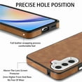 thumbnail image 4 of for Samsung Galaxy A14 5G Case, Soft TPU and PU Leather Cover Case, Business Anti-Vibration Anti-Slip Ultralight Luxury Vintage Phone Case Cover for Samsung Galaxy A14 5G for Men Women, Brown, 4 of 11