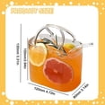 thumbnail image 3 of CHENjy Trendy Purse Design Drinking Glass，Versatile Use for Beverages，Attractive Decor Item 5.31*4.72*3.14 in, 3 of 6
