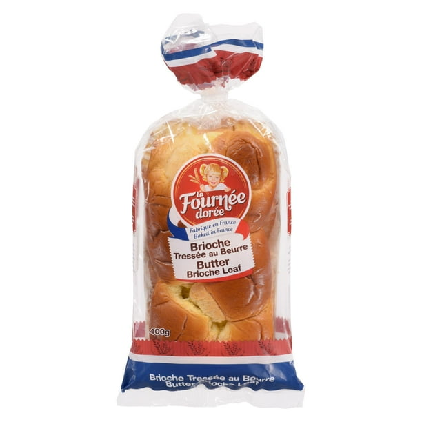 La Fournee Doree Butter Brioche Braided Loaf, LFD Butter Brioche Loaf
