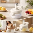 thumbnail image 7 of Electric Food Chopper and Peeler 2 in 1, Rechargeable Mini Vegetable Cutter with Stainless Steel Blades, Portable Fruit and Garlic Mincer for Home, Camping, and Travel, 7 of 7