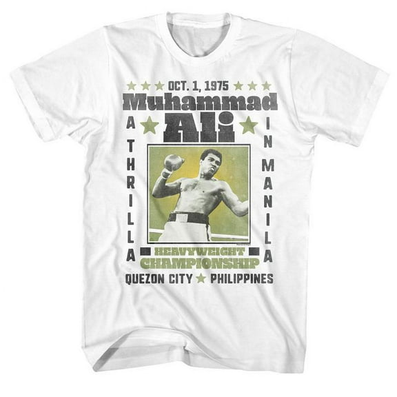 Muhammad Ali A Thrilla White Adult T-Shirt 5Xl
