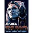 thumbnail image 2 of Men's Star Wars: The Mandalorian Ahsoka Tano Portrait Graphic Tee Navy Blue Small, 2 of 5