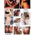 thumbnail image 4 of Tangas de algodón para mujer, sexys, sin costuras, paquete de 3, 4 of 5