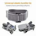 thumbnail image 2 of 4 Pcs Gray Elastic Strap with Buckle for Model Aircraft, Drone Accessories 1x12.5inch (25mmx320mm), 2 of 10