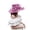 Hot Pink, variant on Sun Hats | Womens Dress Hat Wide Leaf Flower Bridal Shower Hat Beach Sun Hat for Outdoor Events and Summer Fashion Beige