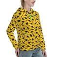 thumbnail image 6 of Lsque Dinosaur Pattern Casual Women's Hoodie,Hooded Sweatshirt with Kangaroo Pocket,Pullover Hoodie with Eye-catching Drawstrings-Medium, 6 of 7
