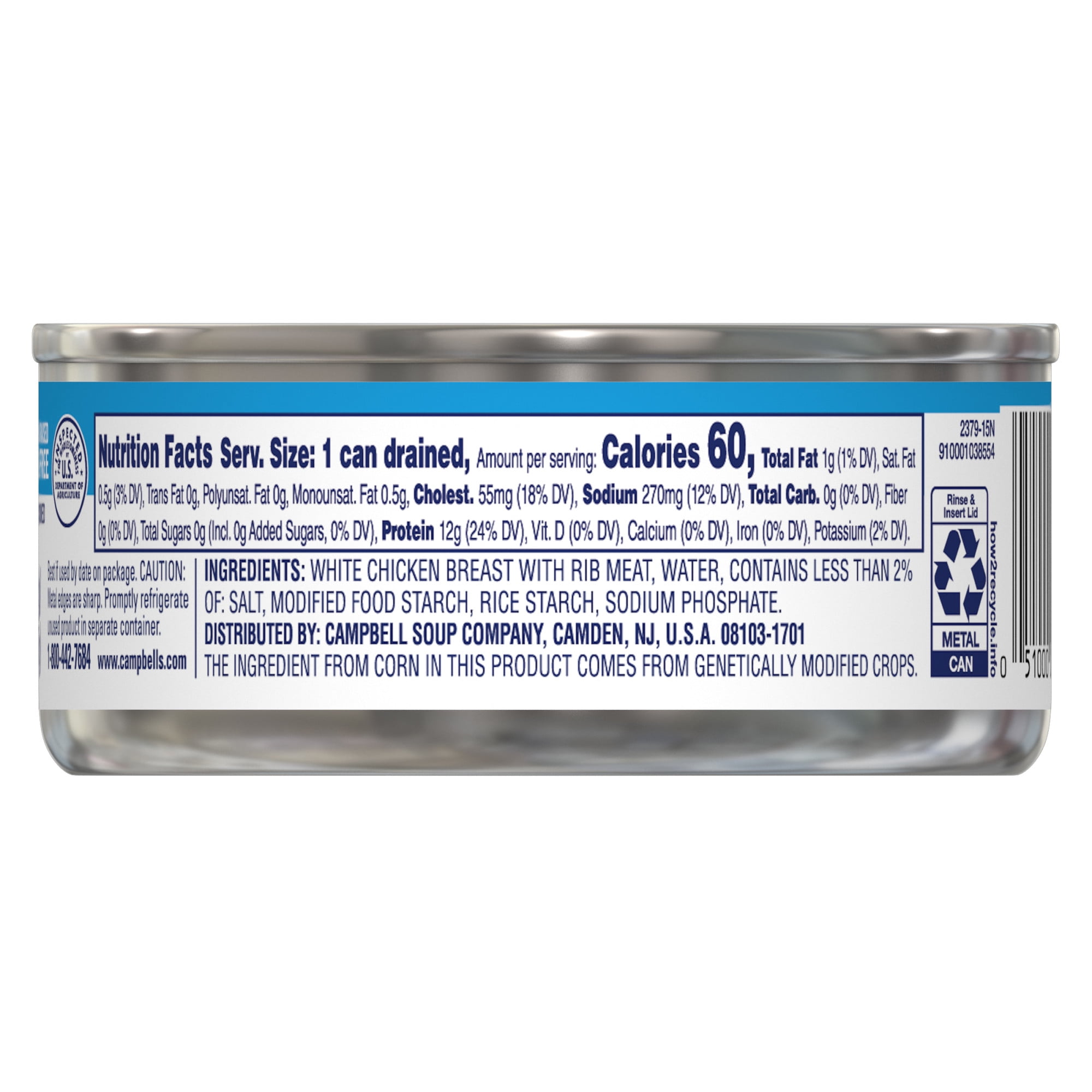 (2 pack) Swanson White Premium Chunk Canned Chicken Breast in Water, 4.5 oz Can