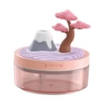 thumbnail image 2 of Siruishop Colorful Mini Humidifier Auto Off USB Powered Two Spray Modes for Office Car Pink, 2 of 8