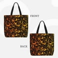 thumbnail image 2 of Picia Orange Lightning for Tote Bag for Women with Zipper, Gym Tote with Compartments, Laptop Work Tote Nurse Dance Yoga Bag for Sport, Travel, 2 of 7
