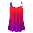 thumbnail image 3 of qucoqpe Summer Plus Size Tank Tops for Women Boho Tie Dye Loose Cami Spaghetti Strap Tunic Blouses, 3 of 5