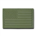 thumbnail image 1 of USA Flag Rubber Patch, Olive, 1 of 1