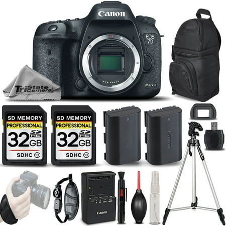 Canon EOS 7D Mark II DSLR Camera Body Only + EXT BATT + WRIST GRIP - 64GB (Eos 7d Body Only Best Price)