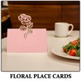 thumbnail image 3 of Houderco 50Ud Tarjetas Para De En Rosa Perla Con Floral Para Señalización De Asientos, 3 of 6