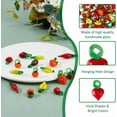 thumbnail image 4 of 1 Set 50Pcs 10Styles Lampwork Glass Beads Simulated Fruits Vegetables Beads Glass Pendant Handmade Chili Pepper Tomato Cherry Loose Spacer Beads for Bracelet Jewelry Making Necklace DIY Crafts, 4 of 7