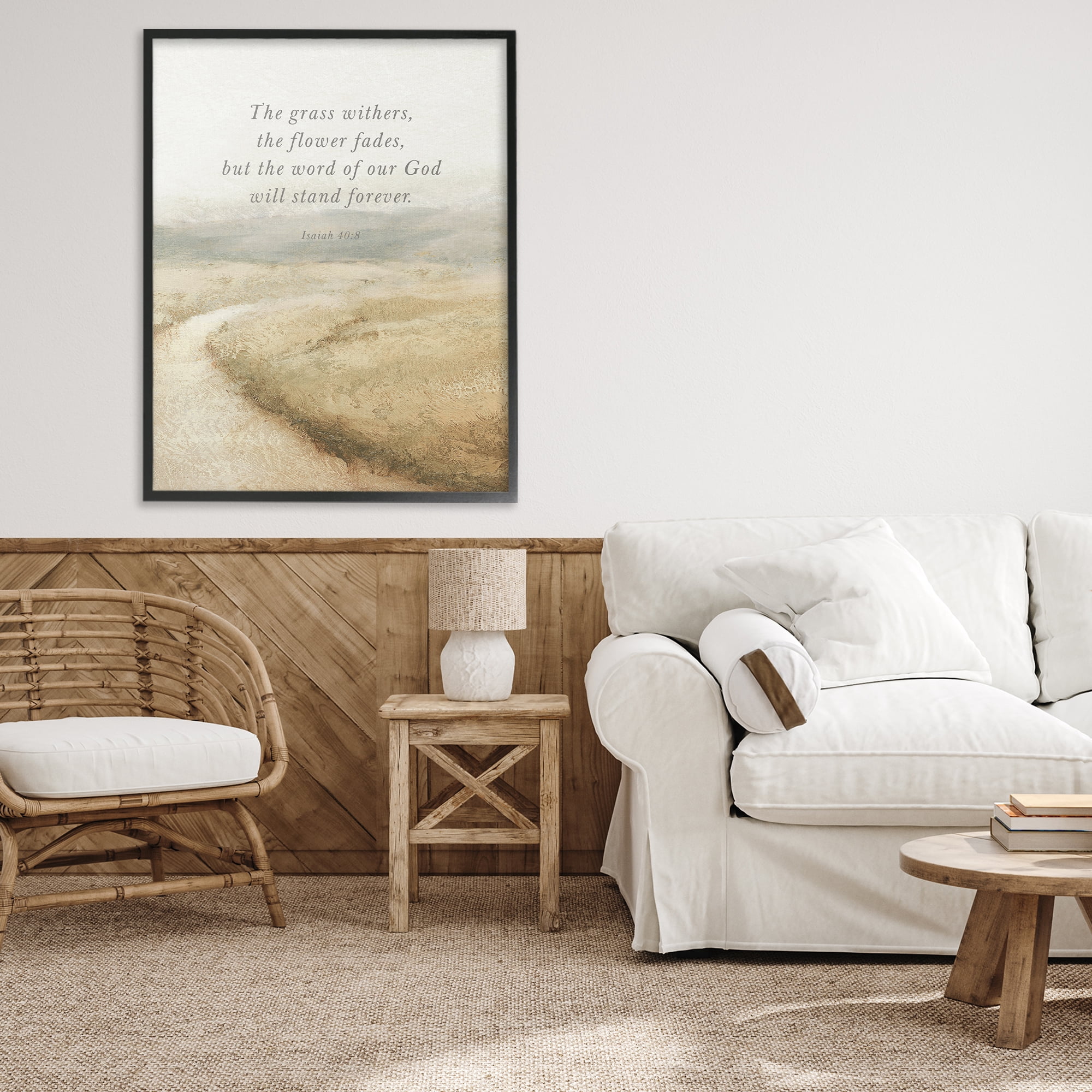 Stupell Industries Word Of God Isaiah Proverb Black Framed Giclee Art, design by John Spaeth