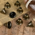 thumbnail image 4 of ifundom 20Pcs Vintage Hanging Iron Bells, Golden Round Ornaments for Packaging, Decoration, Crafts, and, 4 of 6