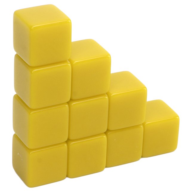 30 Pcs Blank Set, 16mm DIY Teaching Write On 6 Sided Cubes Game For Math Teaching Education