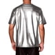 thumbnail image 3 of Camisetas Holográficas INSPIRE CHIC para Hombre, Cuello Redondo, de Manga Corta, Brillantes para Fiesta Disco, T-Shirt L Gris, 3 of 6