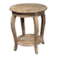 thumbnail image 1 of Austerity Reclaimed Wood Round End Table, Driftwood, 1 of 5