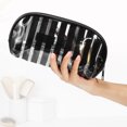 thumbnail image 4 of Unique Bargains Clear Makeup Bag Transparent Toiletry Bag Zipper Cosmetic Bag Organizer for Travel for Women Black, 4 of 7