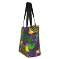 thumbnail image 2 of Vsdgher Mardi Gras7 print Reusable Shopping Grocery Bags for Women Shopping with Pouch Foldable Pouch Lightweight Polyester Fabric, 2 of 6