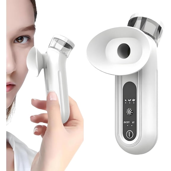 Rechargeable Nano Eye Mist Steamer, Portable Warm Steam Therapy Device for Dry Eye Hydration and Facial Cleansing
