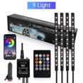 thumbnail image 1 of Car Interior Footwell Atmosphere RGB LED Strip Lights With Remote+ APP Control, 1 of 11