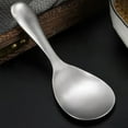 thumbnail image 6 of Cooking Spoon,Rice Scooper ,Large Serving Spoons for Buffet, Stainless Steel Cooking Spoon for Rice with Long Handle, Metal Kitchen Spoons for Cooking/Mixing/Baking, Serving Utensils(Silver), 6 of 9