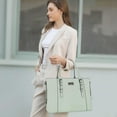thumbnail image 4 of Mosiso 15.6 Inch Water Resistant PU Leather Laptop Tote Bag - Large Capacity Business Briefcase for MacBook, Office, Work, 4 of 5