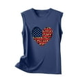 thumbnail image 4 of IROINNID Patriotic Shirts for Women Round Neck Tank Summer Casual Tops Regular Vest Tops Sleeveless Tops July 4th, 4 of 5
